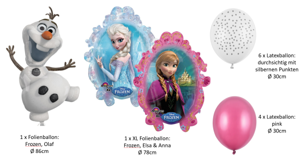 Comic / TV - SET: Anna, Elsa und Olaf - 12 Stk.